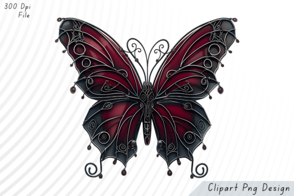 Download Elegant Metallic Butterfly PNG Clipart - Premium Bundle