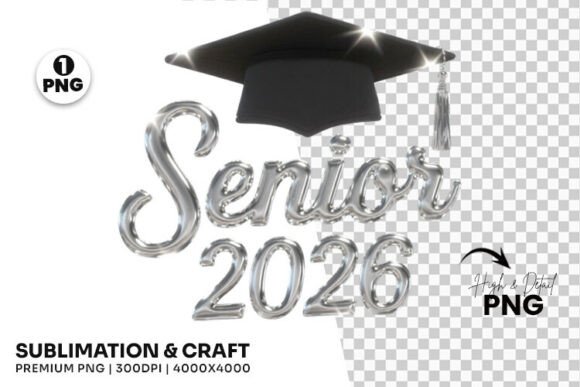 Download Senior 2026 Silver Metallic Shirt Design - Premium Resources