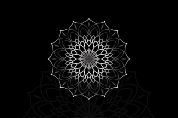 Download Mandala Silver Vector Art Illustration - Premium Resources