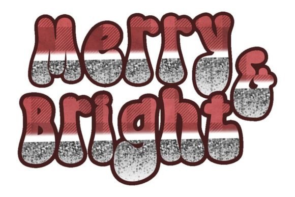 Download Merry and Bright Glitter Letters - Bright glitter Collection