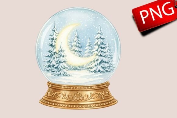 Download Snowglobe Christmas Silver and Blue - Premium Resources